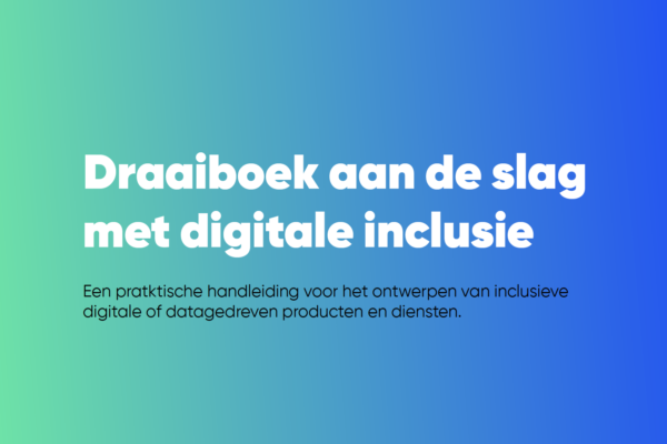 Tool: Digitale Inclusie workshop